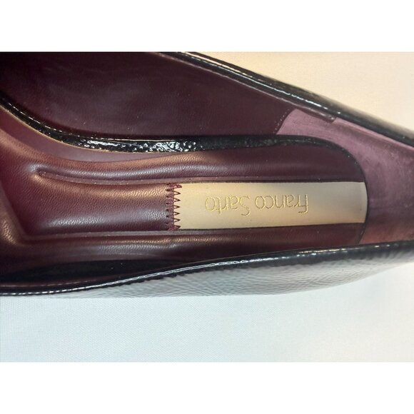 Franco Sarto Rina Womens SIze 7.5M Black Patent Leather Slip-on Loafer Dressy - Picture 12 of 13